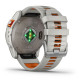 Fenix 7X Pro – Sapphire Solar - Edition Titanium - with Fog Gray/Ember Orange Band - 010-02778-15 - Garmin